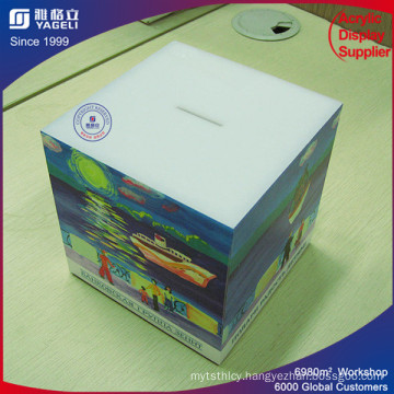 Chinese Made Customized Acrylic Donation Box